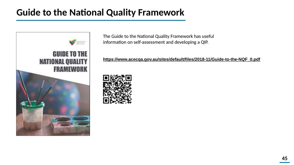 Quality Improvement Planning Workbook © 2021 - slide 45 of 48