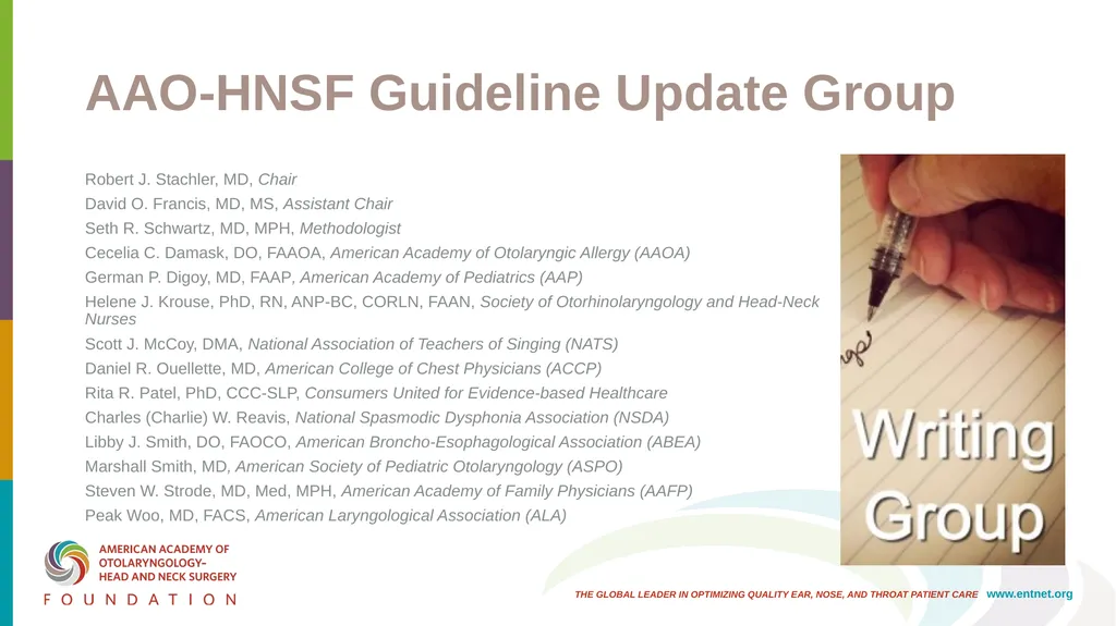 AAO-HNSF Clinical Practice Guideline: Hoarseness - slide 9 of 53
