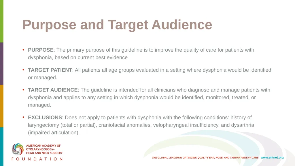 AAO-HNSF Clinical Practice Guideline: Hoarseness - slide 11 of 53