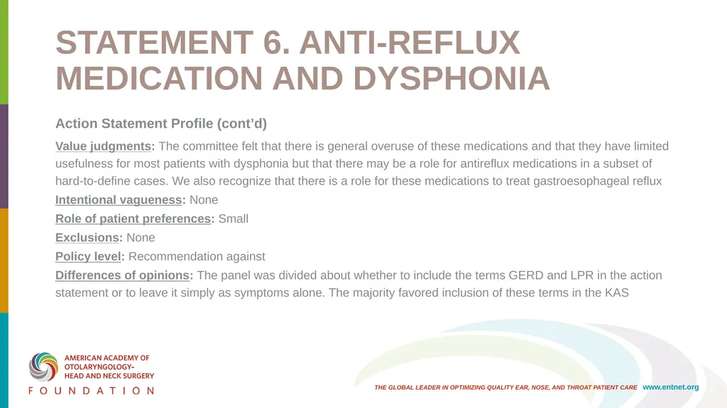 AAO-HNSF Clinical Practice Guideline: Hoarseness - slide 30 of 53