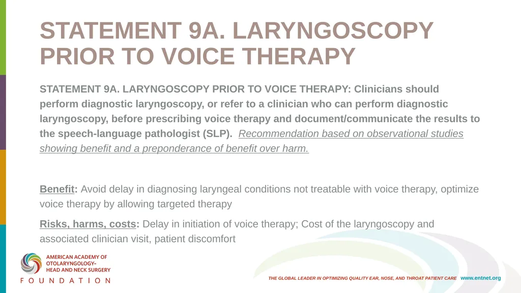 AAO-HNSF Clinical Practice Guideline: Hoarseness - slide 36 of 53