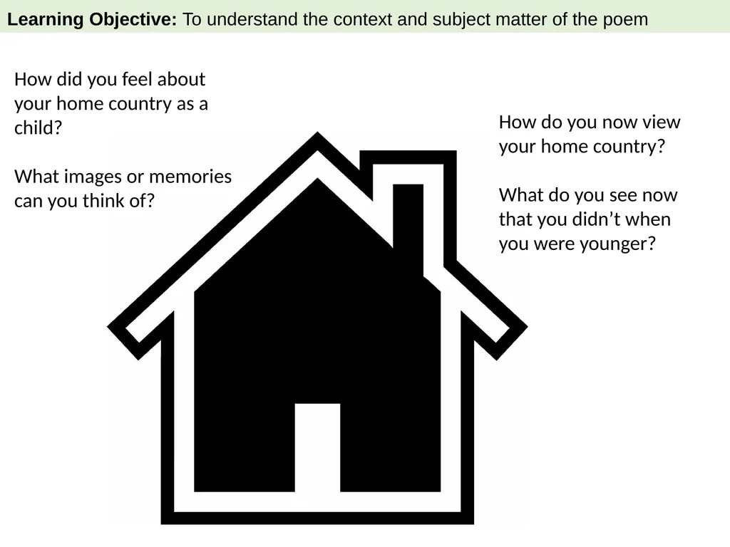 The Emigree By Carol Rumens Learning Objective To - slide 3 of 28