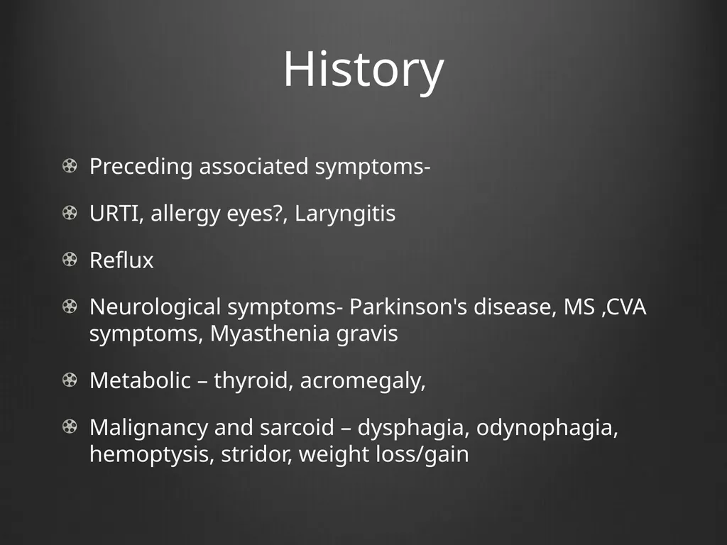 Dysphonia What A GP needs to know This is my - slide 5 of 20