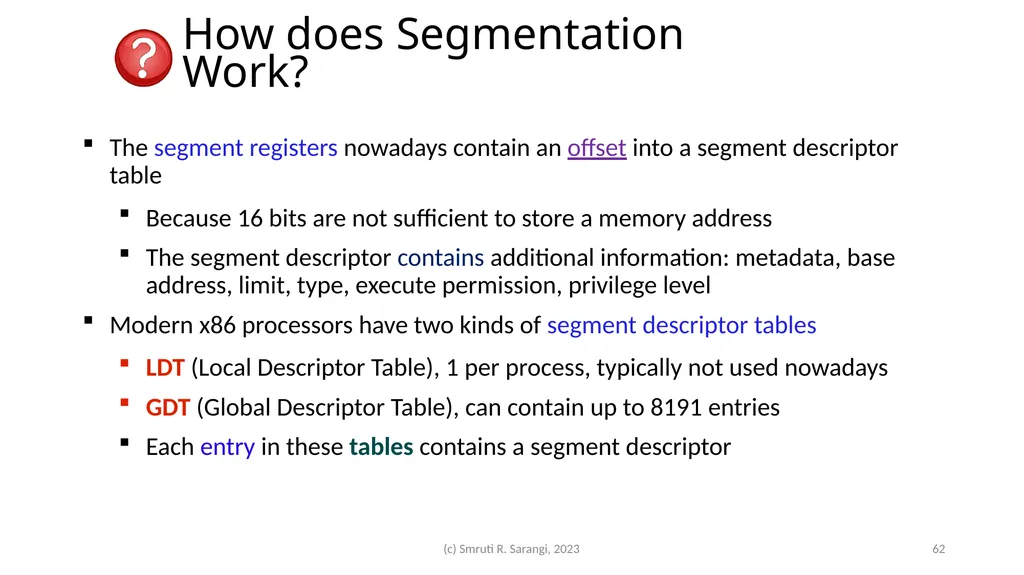 Chapter 2: Basics of Computer Architecture Smruti - slide 62 of 71