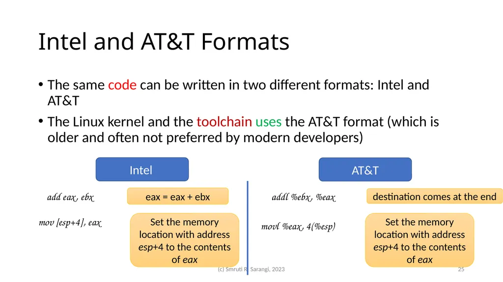 Chapter 2: Basics of Computer Architecture Smruti - slide 25 of 71