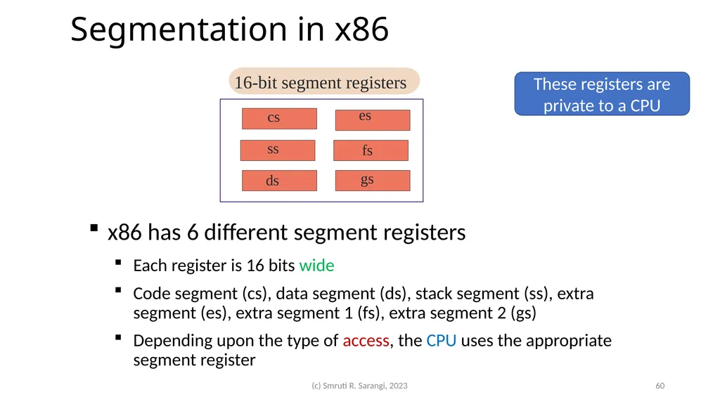 Chapter 2: Basics of Computer Architecture Smruti - slide 60 of 71