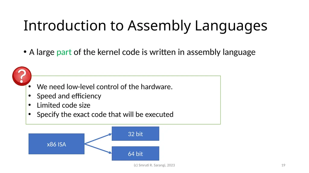 Chapter 2: Basics of Computer Architecture Smruti - slide 19 of 71