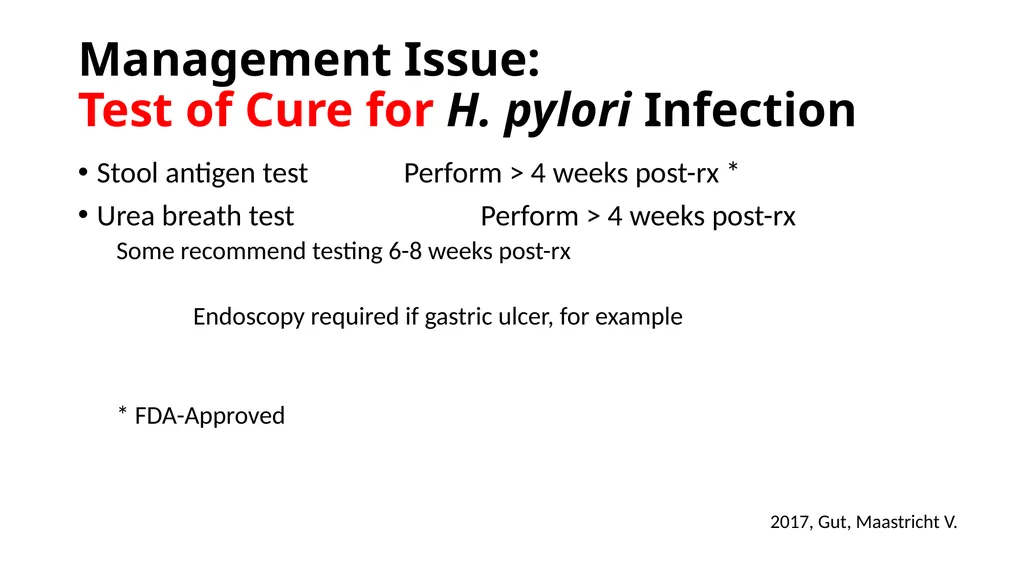 Helicobacter Pylori Infection Jaime Gallegos, MD - slide 35 of 41