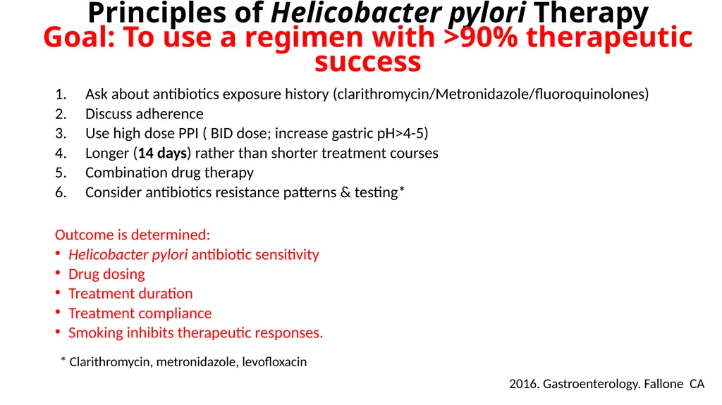 Helicobacter Pylori Infection Jaime Gallegos, MD - slide 29 of 41