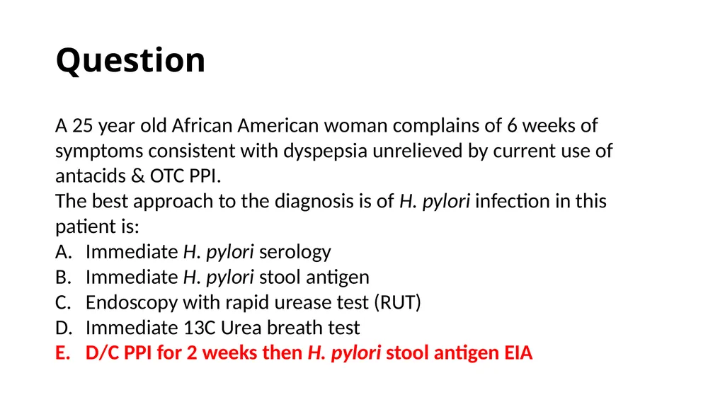 Helicobacter Pylori Infection Jaime Gallegos, MD - slide 15 of 41