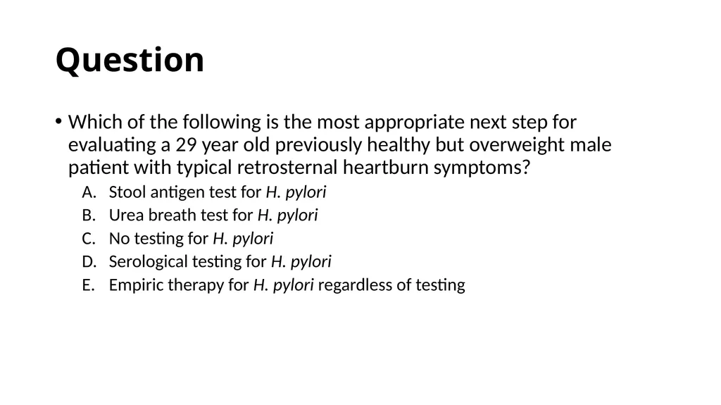 Helicobacter Pylori Infection Jaime Gallegos, MD - slide 19 of 41