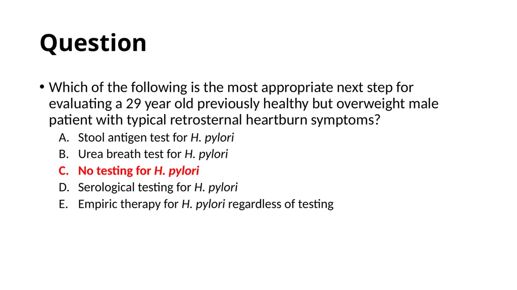 Helicobacter Pylori Infection Jaime Gallegos, MD - slide 20 of 41