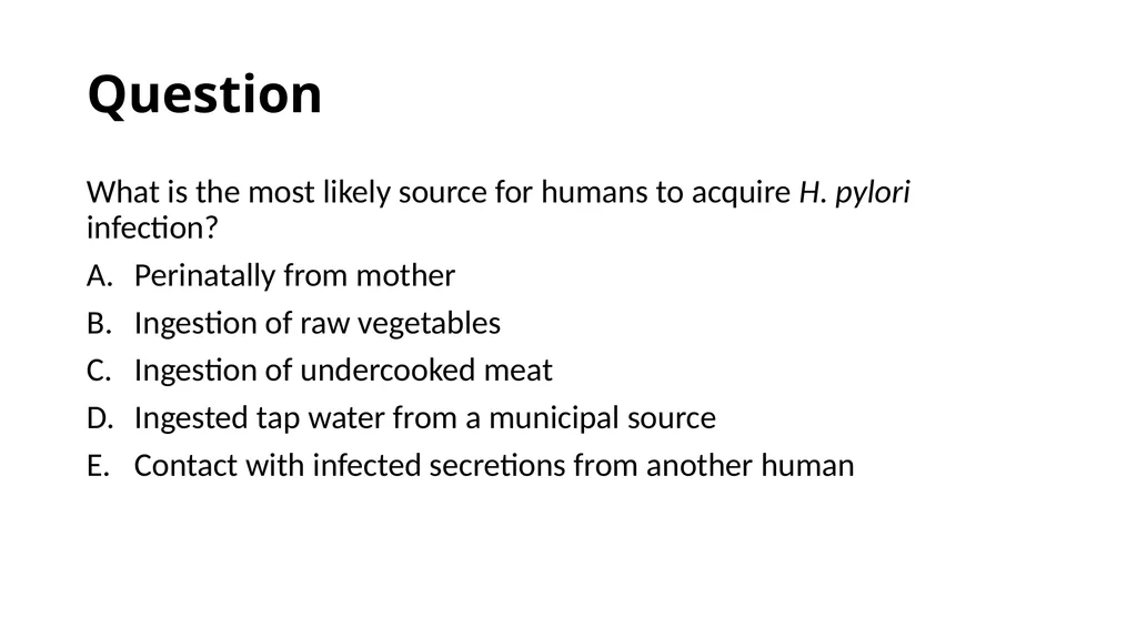 Helicobacter Pylori Infection Jaime Gallegos, MD - slide 9 of 41