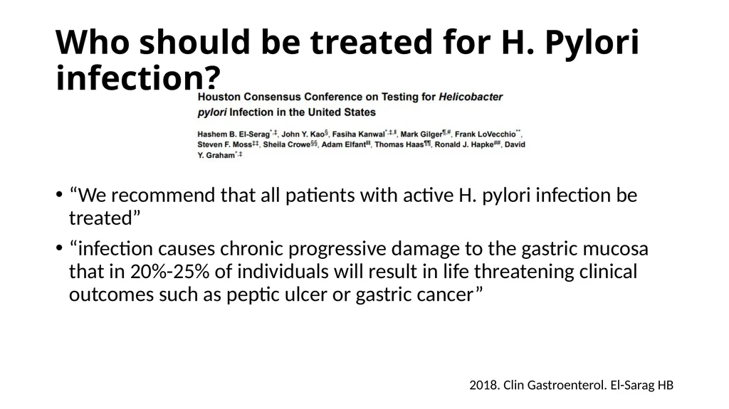 Helicobacter Pylori Infection Jaime Gallegos, MD - slide 27 of 41