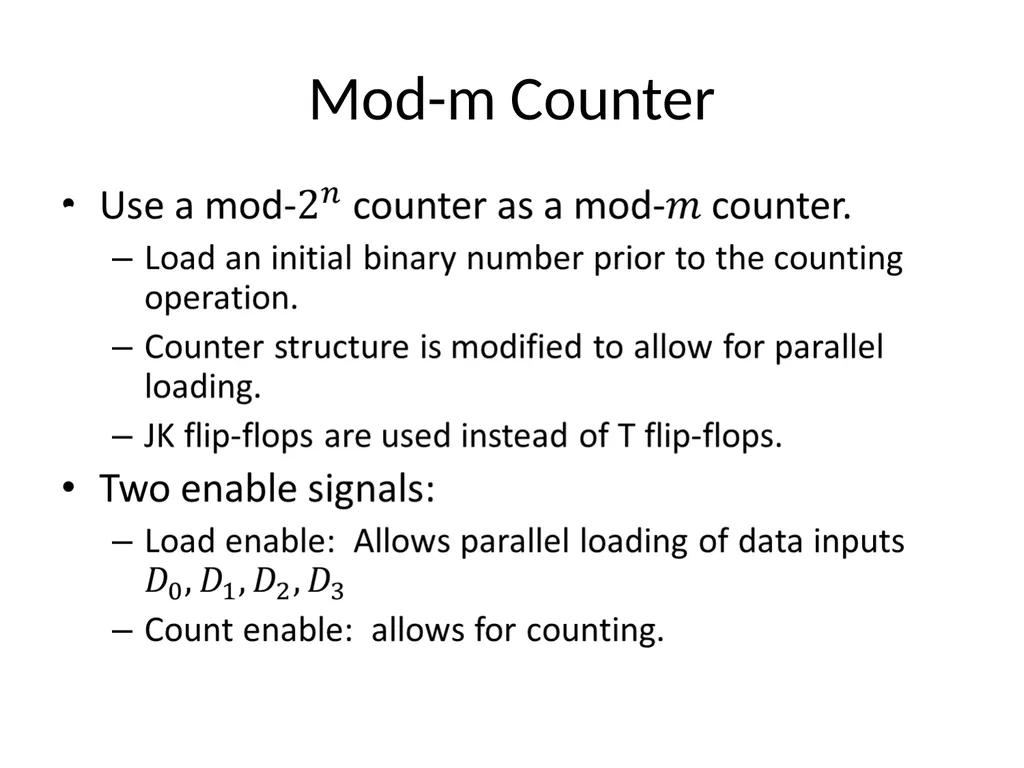 Digital Logic Design Lecture 24 Announcements - slide 18 of 25
