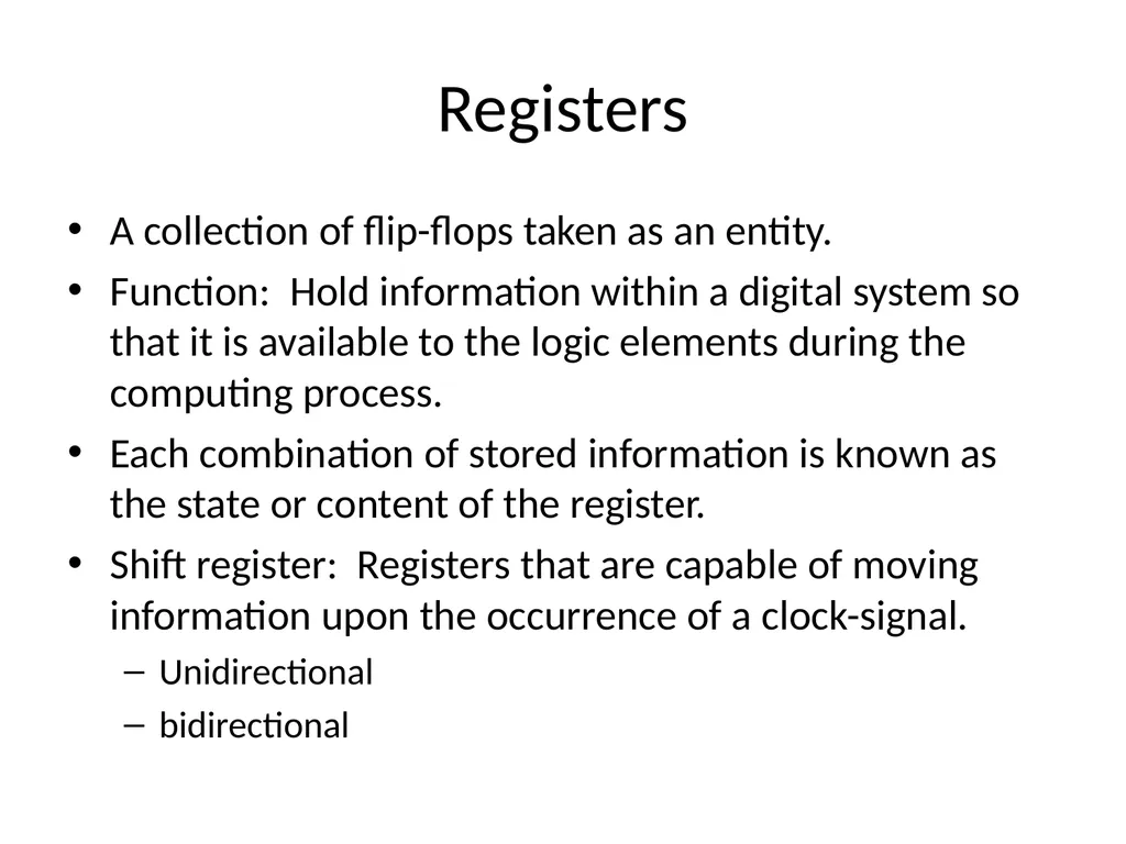 Digital Logic Design Lecture 24 Announcements - slide 4 of 25