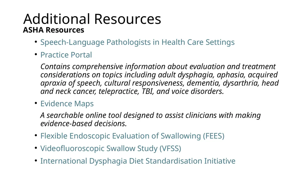 The Value of Speech-Language Pathology in the - slide 35 of 38