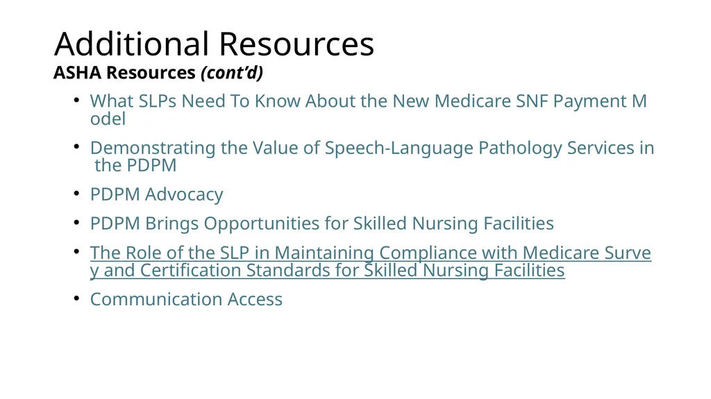 The Value of Speech-Language Pathology in the - slide 36 of 38