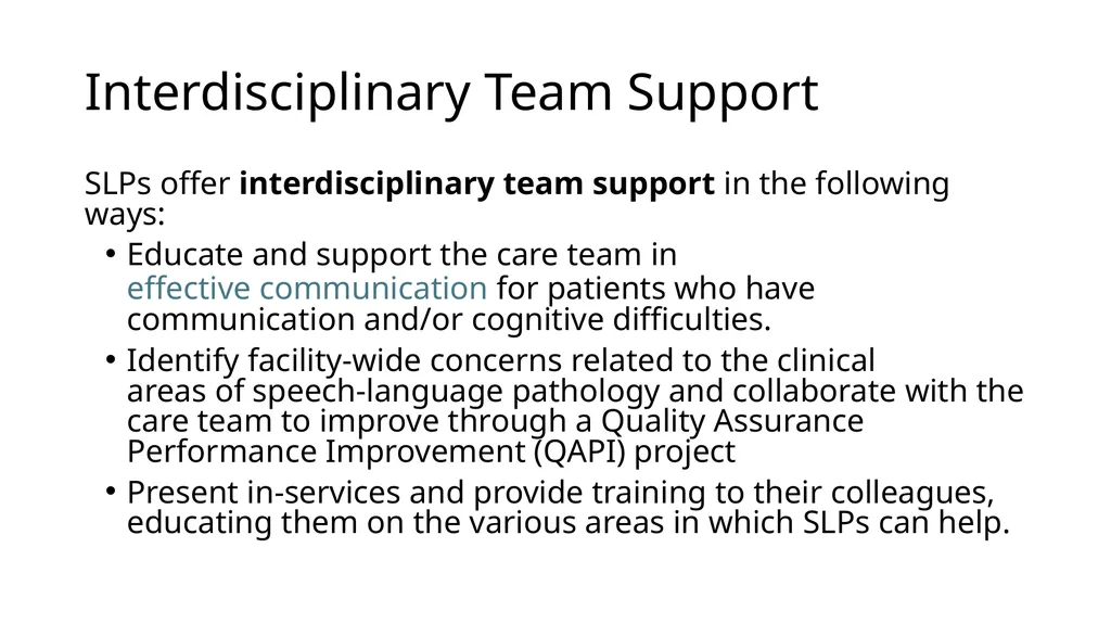 The Value of Speech-Language Pathology in the - slide 33 of 38