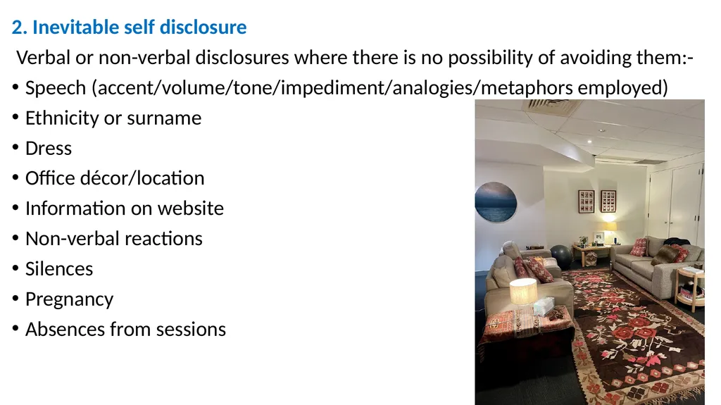 GANZ Presentation: Self Disclosure Break out - slide 4 of 20