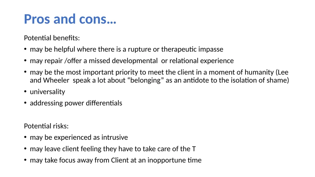 GANZ Presentation: Self Disclosure Break out - slide 14 of 20