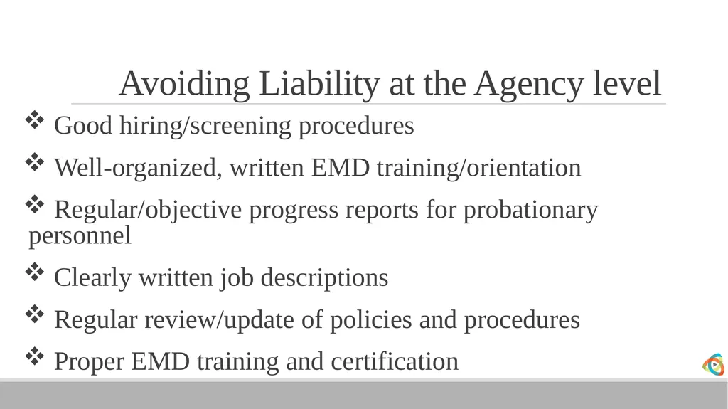 Alabama EMD Program Phase 2 Practitioner Course - slide 24 of 98