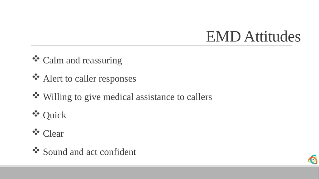 Alabama EMD Program Phase 2 Practitioner Course - slide 48 of 98