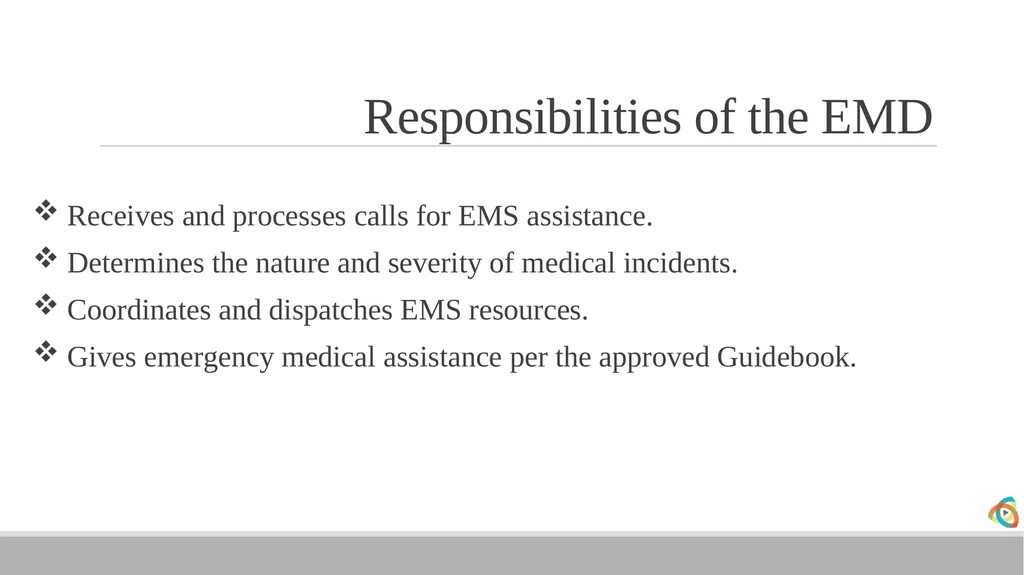 Alabama EMD Program Phase 2 Practitioner Course - slide 6 of 98
