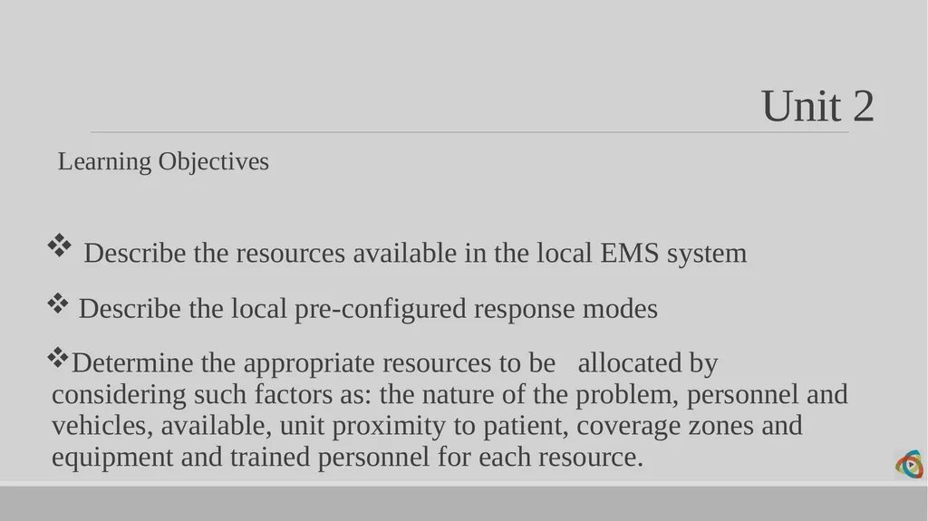 Alabama EMD Program Phase 2 Practitioner Course - slide 58 of 98