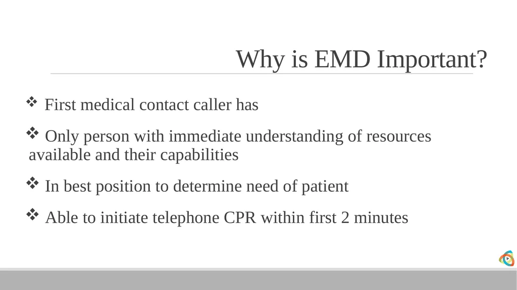 Alabama EMD Program Phase 2 Practitioner Course - slide 73 of 98