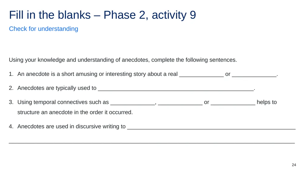 Instructions for use This resource is not a - slide 24 of 51