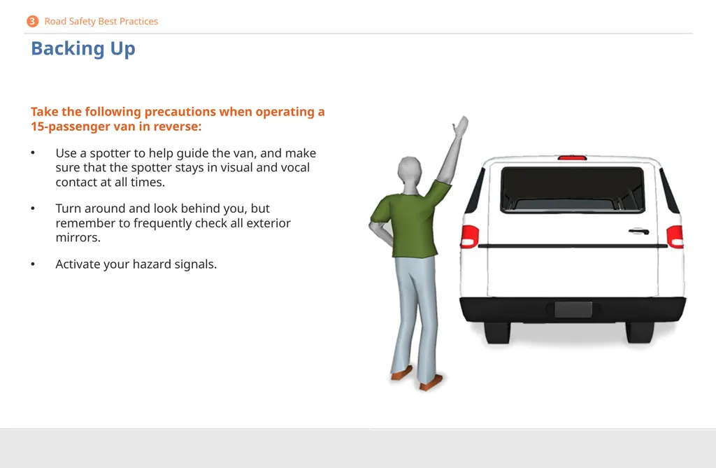 Driver Safety for 15-Passenger Vans DISCLAIMER - slide 32 of 40