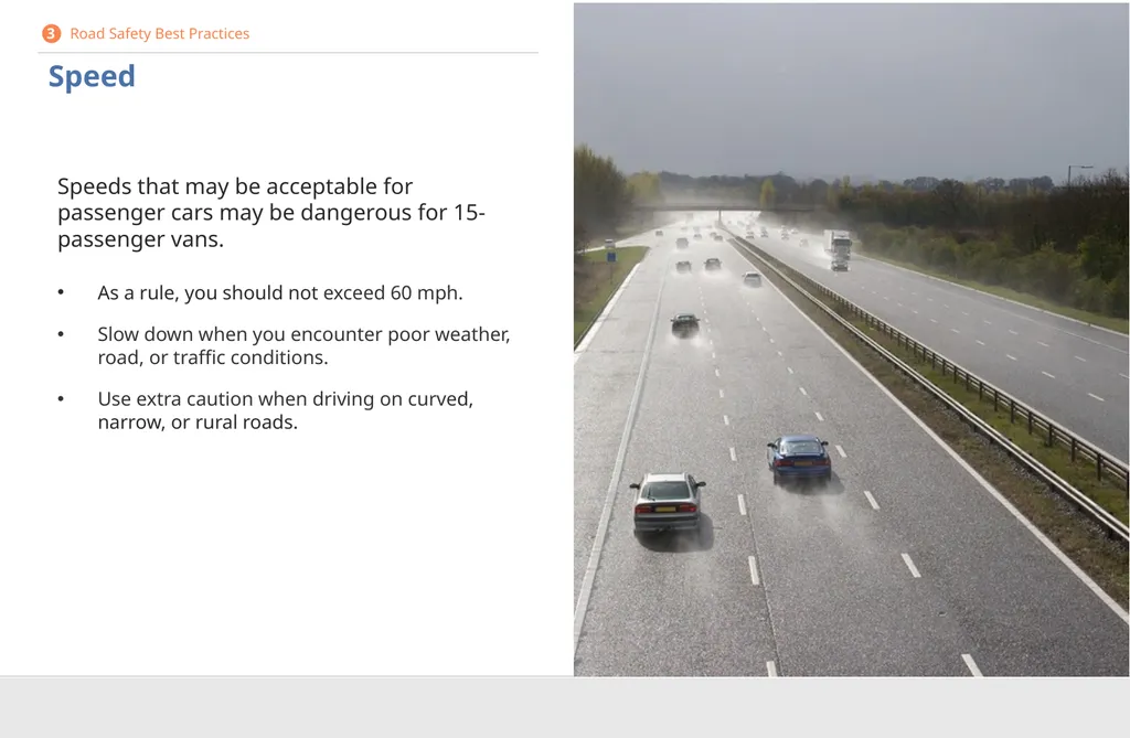 Driver Safety for 15-Passenger Vans DISCLAIMER - slide 22 of 40