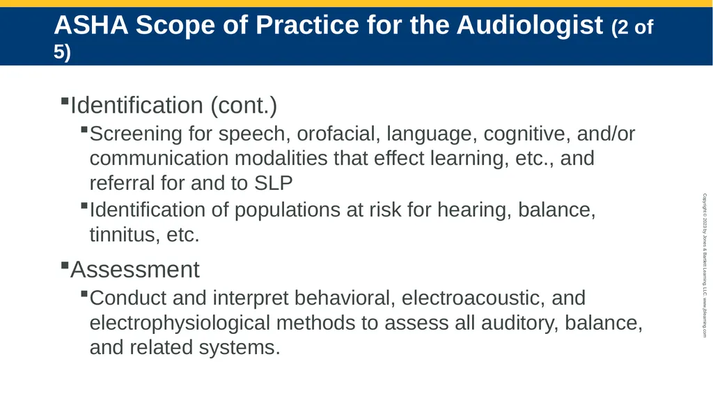 The Speech-Language Pathologist in Audiology - slide 10 of 21