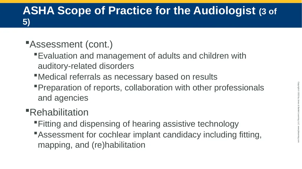 The Speech-Language Pathologist in Audiology - slide 11 of 21