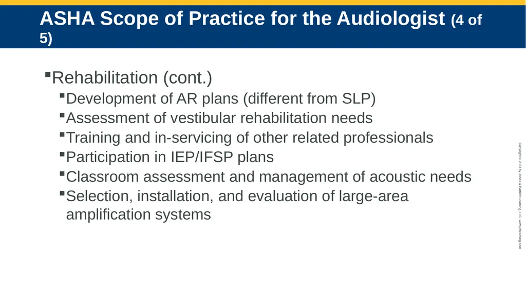 The Speech-Language Pathologist in Audiology - slide 12 of 21