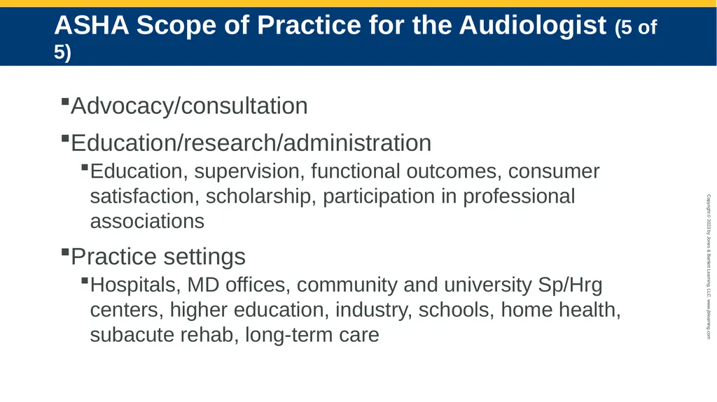 The Speech-Language Pathologist in Audiology - slide 13 of 21