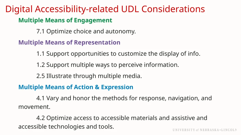 UNL Branding Reducing barriers to learning with - slide 16 of 46