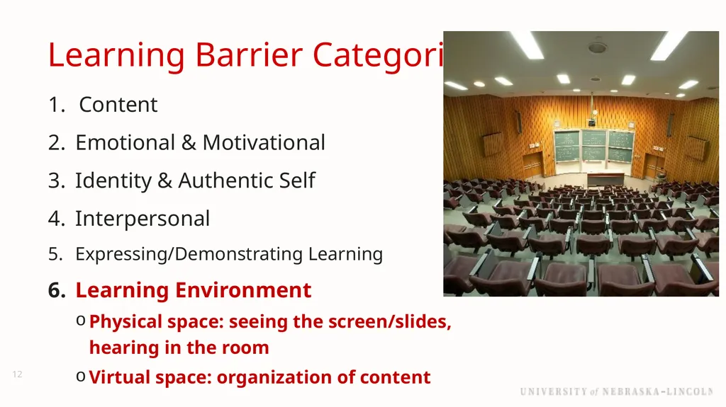 UNL Branding Reducing barriers to learning with - slide 12 of 46