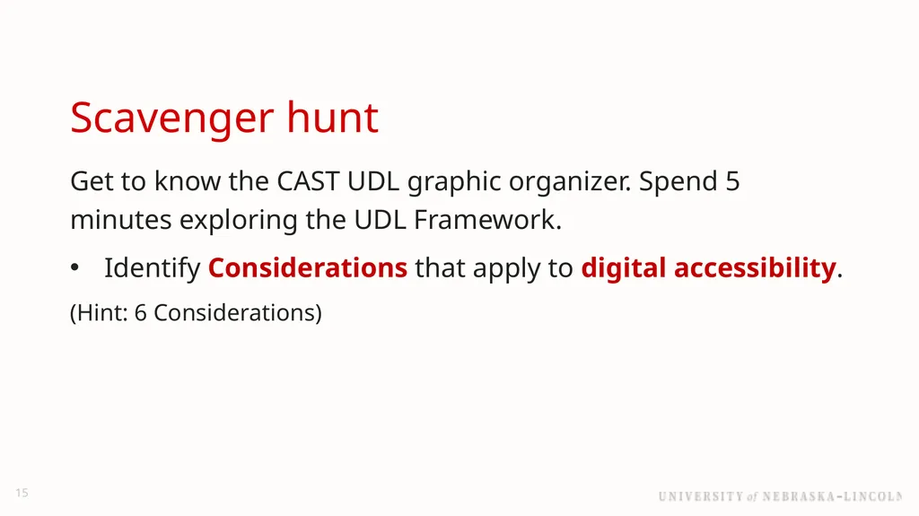 UNL Branding Reducing barriers to learning with - slide 15 of 46