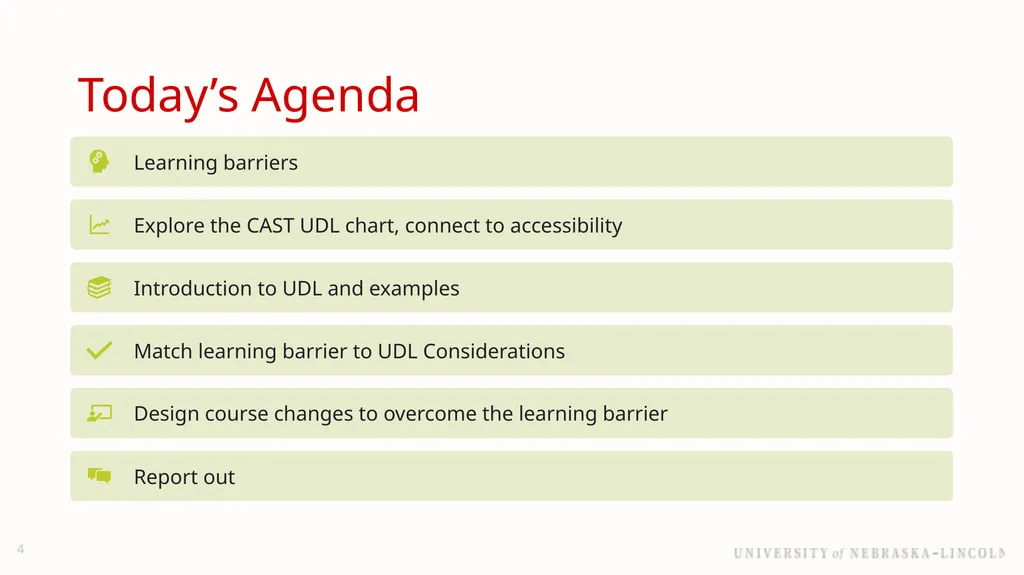 UNL Branding Reducing barriers to learning with - slide 4 of 46