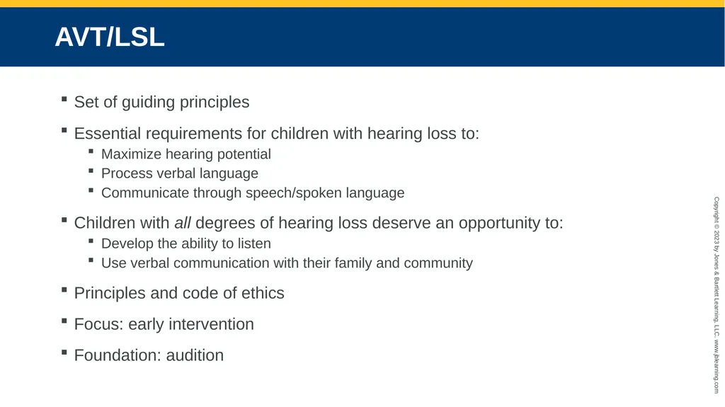 Auditory-Verbal Practice: An Auditory Approach to - slide 5 of 23