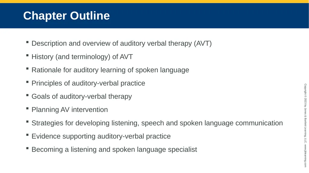 Auditory-Verbal Practice: An Auditory Approach to - slide 2 of 23