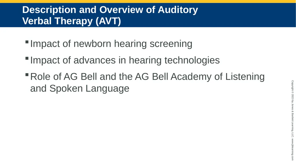 Auditory-Verbal Practice: An Auditory Approach to - slide 3 of 23