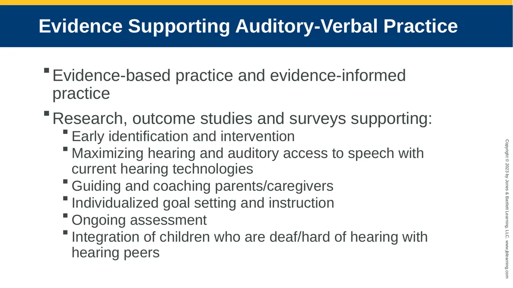 Auditory-Verbal Practice: An Auditory Approach to - slide 20 of 23