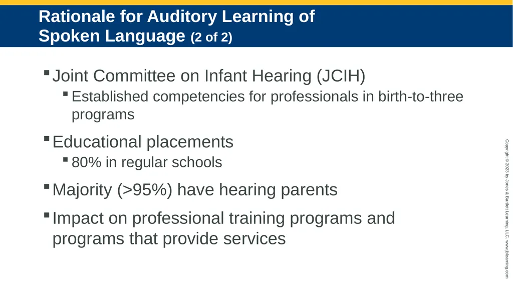 Auditory-Verbal Practice: An Auditory Approach to - slide 9 of 23