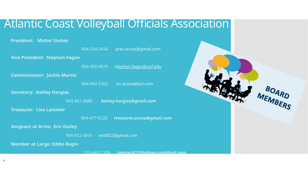 Welcome ACVOA Referees! Agenda: Membership - slide 2 of 12