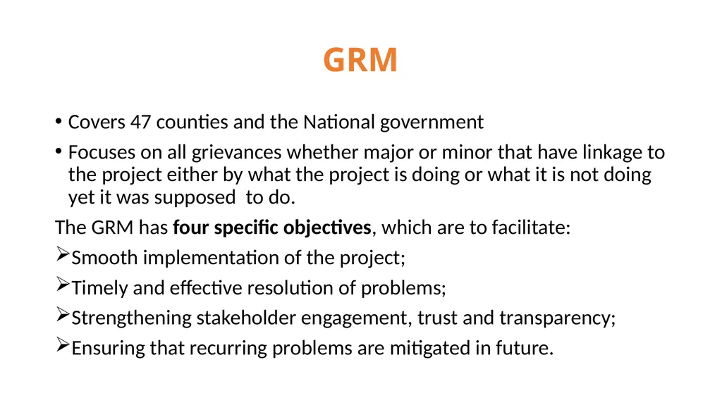 Grievance Redress Mechanism Sensitization of - slide 3 of 26