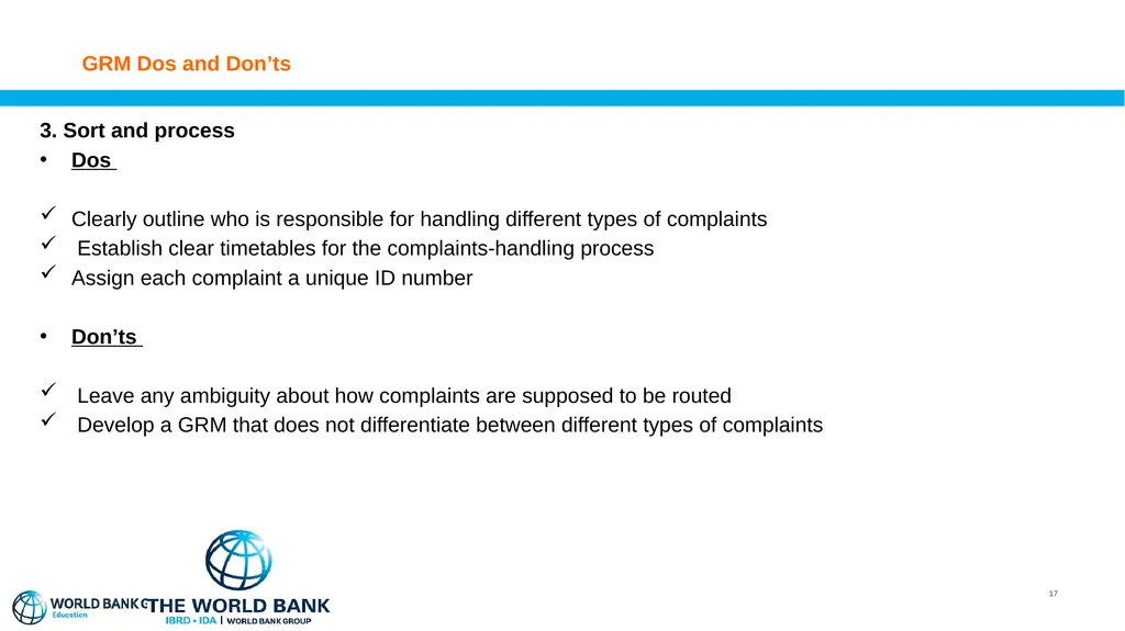 Grievance Redress Mechanism Sensitization of - slide 17 of 26