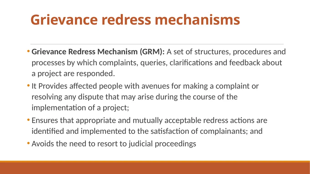 Grievance Redress Mechanism Sensitization of - slide 5 of 26